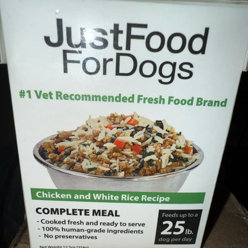 JustFood for Dogs Chicken and White Rice Recipe 4 Pack